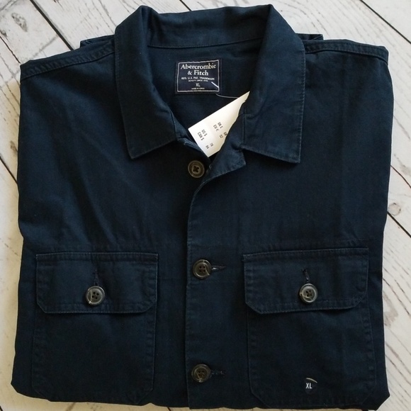 a&f shirt jacket